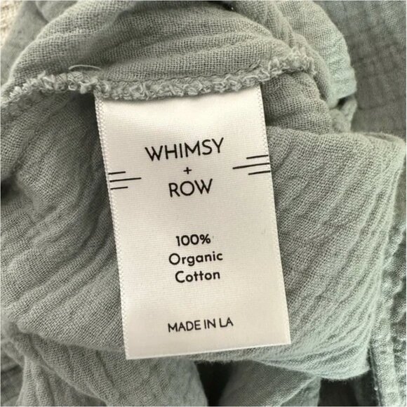 Whimsy + Row Westley Jumpsuit with Tie Belt 100% Organic Cotton - M - Picture 8 of 8